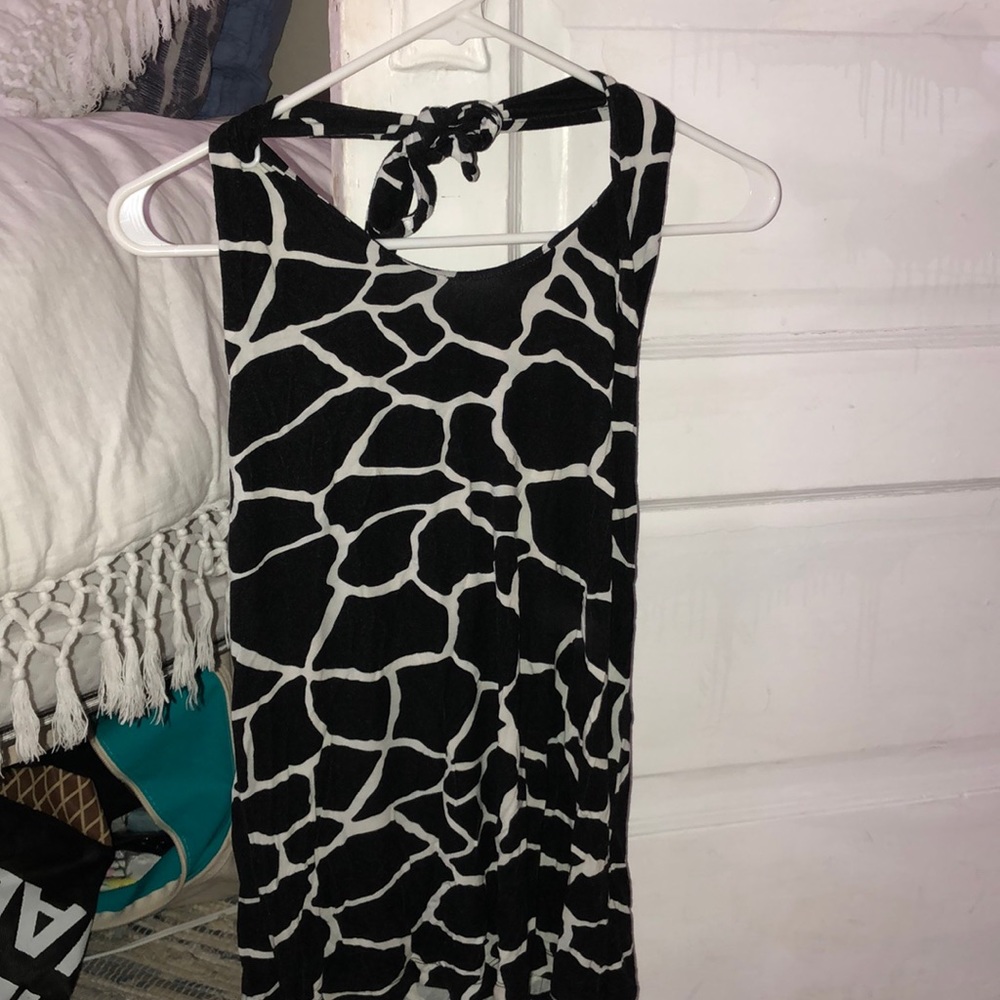 **10 for $20* halter white and black top